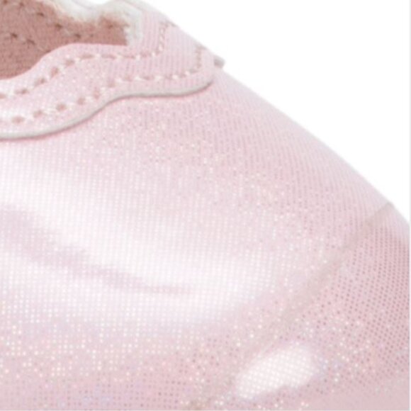 NWT CUPCAKES & CASHMERE Scalloped Pink Sparkled Ballet Flats (Toddler) - Picture 3 of 7